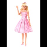 Mattel Barbie The Movie - Margot Robbie als Barbie: Sammlerpuppe im rosa-weißen Karo-Kleid 