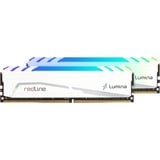 Mushkin DIMM 16 GB DDR4-3600 (2x 8 GB) Dual-Kit, Arbeitsspeicher weiß, MLB4C360JNNM8GX2, Redline Lumina, INTEL XMP