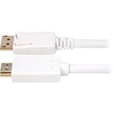 Sharkoon Adapterkabel Displayport 1.2 > HDMI 4K weiß, 3 Meter