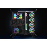 Thermaltake Riing Quad 12 RGB Radiator Fan TT Premium Edition Single Fan Pack, Gehäuselüfter schwarz, Single Pack, ohne Controller