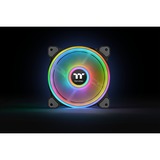 Thermaltake Riing Quad 12 RGB Radiator Fan TT Premium Edition Single Fan Pack, Gehäuselüfter schwarz, Single Pack, ohne Controller