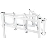 Thermaltake Triple Monitor Stand Snow, für Racing Simulator Cockpit GR500, Monitorhalterung weiß, für Monitore 32" - 55"