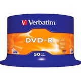 Verbatim DVD-R 4,7 GB, DVD-Rohlinge 16fach, 50 Stück