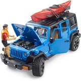 bruder Jeep Wrangler Rubicon Unlimited mit Kajak und Figur, Modellfahrzeug 