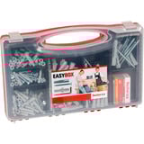 fischer EASY Box Universaldübel UX mit Schrauben hellgrau, 252-teilig, mit Schrauben