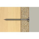 fischer Spanplattenschraube ClassicFast II 4,0x70 Senkkopf PZ 200 Stück, mit Teilgewinde