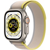 Apple Watch Ultra, Smartwatch gelb/beige, 49 mm, Trail Loop, Titangehäuse, Cellular