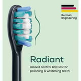 Beurer SC Bürstenköpfe Premium Whiten Green Planet, Aufsteckbürste schwarz, 4er Pack