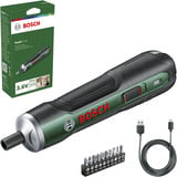 Bosch Heimwerken & Garten Akkuschrauber PushDrive 3,6Volt grün, mit 10-teiligem Schrauberbit-Set