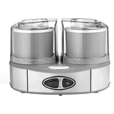 Cuisinart Duo Cream 2x 1L, Eismaschine edelstahl (gebürstet)