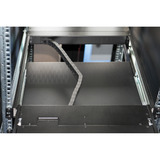 Digitus Modulare HD LCD KVM Konsole mit 19" TFT 16 Port Cat 5, KVM-Switch schwarz, deutsches Tastaturlayout, 16 Port Cat 5 KVM-Switch, Touchpad