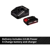 EINHELL Power X-Change Akku-Rasentrimmer GE-CT 18Li Kit, 18Volt rot/schwarz, Li-Ionen Akku 2,0Ah