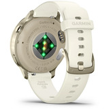 Garmin Venu 4 - 41 mm, Smartwatch Beige/Lunargold, Silikon-Armband in Bone
