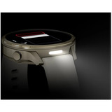 Garmin Venu 4 - 41 mm, Smartwatch Beige/Lunargold, Silikon-Armband in Bone