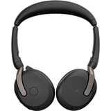 Jabra Evolve2 65 Flex Duo WLC, mit Ladepad, Headset schwarz, Stereo, UC, USB-C, Link380c