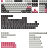 Keychron Cherry Profile Double-Shot PBT Full Keycap-Set - Dolch Pink, Tastenkappe grau/pink, 219 Stück, ANSI & UK ISO Layout