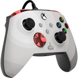 PDP Rematch Advanced Wired Controller - Radial White, Gamepad grau/rot, für Xbox Series X|S, Xbox One, PC