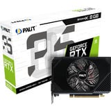Palit GeForce RTX 3050 StormX, Grafikkarte Lite Hash Rate, 1x DisplayPort, 1x HDMI 2.1, 1x Dual-Link DVI
