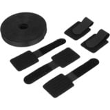 Sharkoon OfficePal Cable Organizer, Kabelmanagement schwarz, 136-teilig