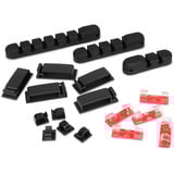 Sharkoon OfficePal Cable Organizer, Kabelmanagement schwarz, 136-teilig