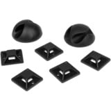Sharkoon OfficePal Cable Organizer, Kabelmanagement schwarz, 136-teilig