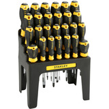 Stanley Schraubendreher-Set mit Aufbewahrungsregal schwarz/gelb, 26-teilig