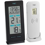 TFA Funk-Thermometer BUDDY schwarz, 1 Funk-Außenfühler, erweiterbar