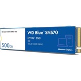 WD Blue SN570 500 GB, SSD blau/weiß, PCIe 3.0 x4, NVMe, M.2 2280