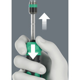 Wera Kraftform Kompakt 20 RA-R mit Tasche, Bit-Satz schwarz/grün, 6-teilig, 1/4", mit Ratschenfunktion und Rapidaptor Schnellwechselfutter
