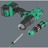 Wera Kraftform Kompakt 20 RA-R mit Tasche, Bit-Satz schwarz/grün, 6-teilig, 1/4", mit Ratschenfunktion und Rapidaptor Schnellwechselfutter