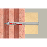 fischer Langschaftdübel DuoXpand 8x100 T  hellgrau/rot, 10 Stück