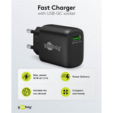 goobay USB-A QC Schnellladegerät (18 W) schwarz