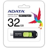 ADATA UC300 32 GB, USB-Stick schwarz/grün, USB-C 3.2 Gen 1