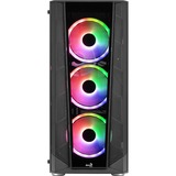 Aerocool Prism ARGB, Tower-Gehäuse schwarz, Tempered Glass