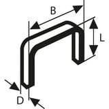 Bosch Feindrahtklammern, Typ 53, 8/11,4mm, Clip 5.000 Stück