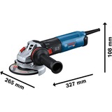 Bosch Professional Winkelschleifer GWS 17-125 S Inox Professional blau/schwarz, 1.700 Watt