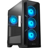 Chieftec Apex GA-01B-TG-OP       , Tower-Gehäuse schwarz, Tempered Glass