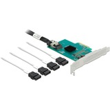 DeLOCK PCI Express Karte zu 4 x SATA 6 Gb/s RAID und HyperDuo, Schnittstellenkarte 