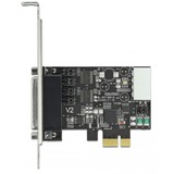 DeLOCK PCIe > 2x Seriell RS-232 mit 5V/12V, Schnittstellenkarte 