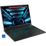 GIGABYTE G6X 9KG-43DE854SH, Gaming-Notebook gunmetal, Windows 11 Home 64-Bit, 40.6 cm (16 Zoll) & 165 Hz Display, 1 TB SSD