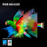 Hisense 55UR8DS RGB MiniLED, LED-Fernseher 139 cm (55 Zoll), schwarz/dunkelgrau, UltraHD/4K, Hi-View AI Engine RGB, 180Hz Panel