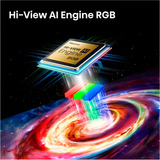 Hisense 55UR8DS RGB MiniLED, LED-Fernseher 139 cm (55 Zoll), schwarz/dunkelgrau, UltraHD/4K, Hi-View AI Engine RGB, 180Hz Panel