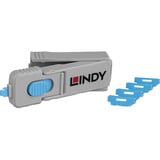 Lindy HDMI-Port-Schlüssel mit 4 Schlössern, Schloss Code Blau