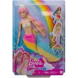 Mattel Barbie Dreamtopia Regenbogenzauber Meerjungfrau Puppe mit Farbwechsel 