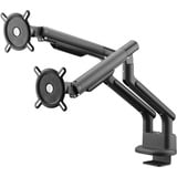 ONE FOR ALL Universal-Doppelmonitorarm DM 7210, Monitorhalterung schwarz, für 33 - 89cm (13" - 35") Monitore