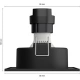 Philips HUE White & Color Ambiance Centura Einbauspot, LED-Leuchte silber, eckig