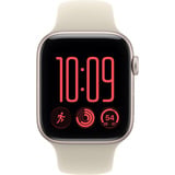 Apple Watch SE 3, Smartwatch silber, 44 mm, Sportarmband Sand S/M, Cellular