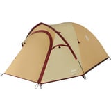Coleman Darwin 3 Plus Summer, Zelt beige/dunkelrot