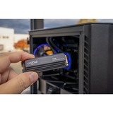 Crucial T705 2 TB, SSD schwarz, PCIe 5.0 x4, NVMe 2.0, M.2 2280, inkl. Aluminium Kühlkörper
