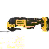 DEWALT Akku-Multifunktions-Werkzeug DCS353D2, 12 Volt gelb/schwarz, 2x Li-Ionen XR Akku 2,0Ah, in T STAK-Box II, 29-tlg. Zubehörset